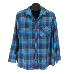 Eddie Bauer Long Sleeve Button Down Shirt Women's Plus Size 2XL Plaid Casual